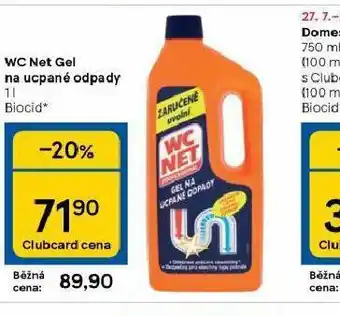 Tesco Wc net gel na ucpané doapdy nabídka