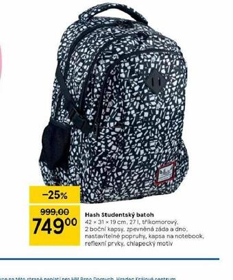 Tesco Hash studentský batoh nabídka