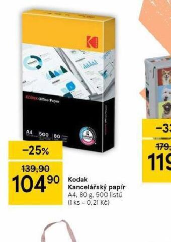 Tesco Kodak kancelářský papír nabídka