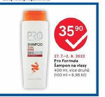 Tesco Pro formula šampon nabídka