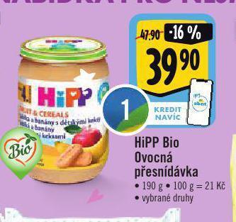 Albert Hipp bio ovocná přesnídávka nabídka