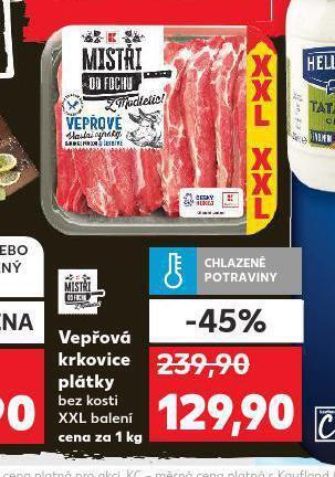 Kaufland Vepřová krkovice plátky nabídka