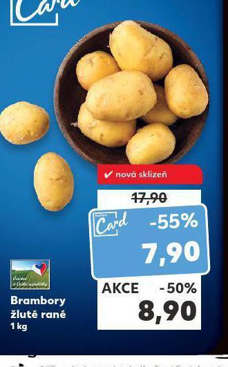 Kaufland Brambory žluté rané nabídka