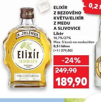 Kaufland Elixír z bezového květu nabídka