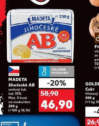 Kaufland Madeta jihočeské ab nabídka