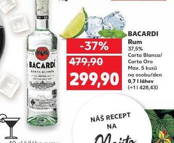 Kaufland Bacardi rum nabídka
