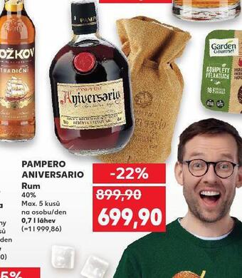 Kaufland Pampero aniversario rum nabídka