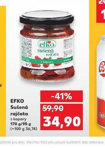 Kaufland Efko sušená rajčata nabídka