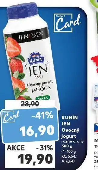 Kaufland Kuní jen ovocný jogurt nabídka