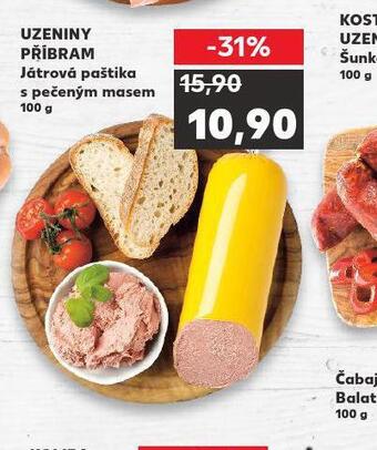 Kaufland Játrová paštika s pečeným masem nabídka