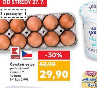 Kaufland Čerstvá vejce m 10 ks nabídka