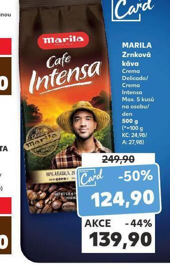 Kaufland Marila zrnková káva nabídka