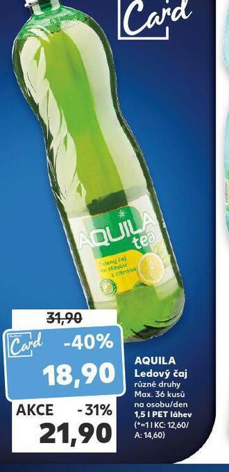 Kaufland Aquila ledový čaj nabídka