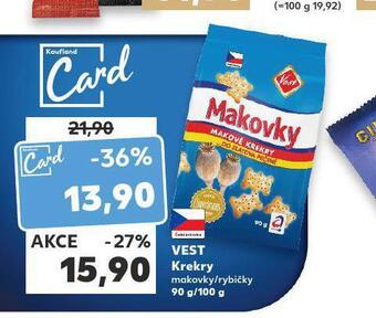 Kaufland Vest krekry nabídka