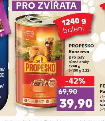 Kaufland Propesko konzerva pro psy nabídka