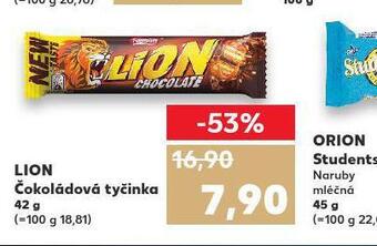 Kaufland Lion čokoládová tyčinka nabídka