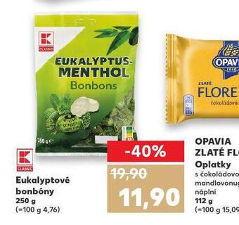 Kaufland Eukalyptové bonbóny nabídka