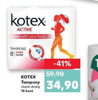 Kaufland Kotex tampony nabídka