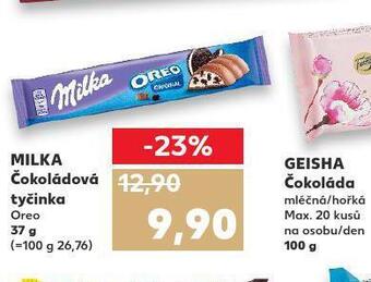Kaufland Milka čokoládová tyčinka nabídka