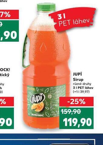 Kaufland Jupí sirup nabídka
