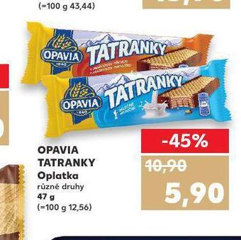 Kaufland Opavia tatranky oplatka nabídka
