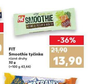 Kaufland Fit smoothie tyčinka nabídka