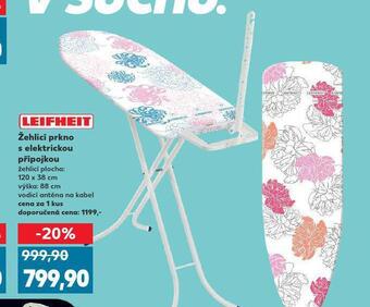 Kaufland Žehlící prkno s elektrickou přípojkou nabídka