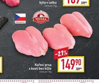Billa Kuřecí prsa s kostí bez kůže nabídka