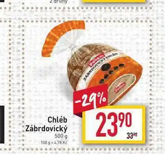 Billa Chléb zábrdovický nabídka