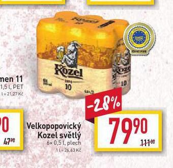 Billa Pivo velkopopovický kozel 10 nabídka