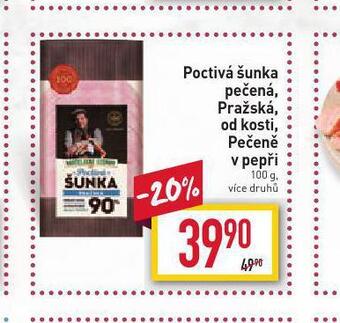 Billa Pražská šunka od kosti nabídka