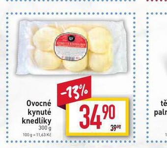 Billa Ovocné kynuté knedlíky nabídka