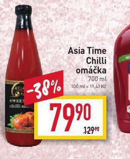Billa Asia time chilli omáčka nabídka