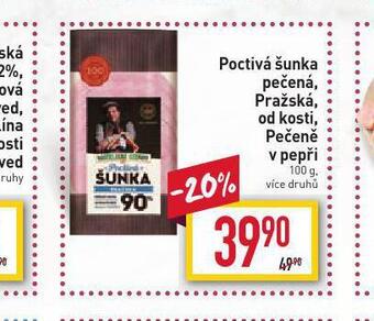 Billa Poctivá šunka pečená nabídka