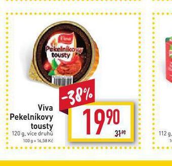 Billa Viva pekelníkovy tousty nabídka