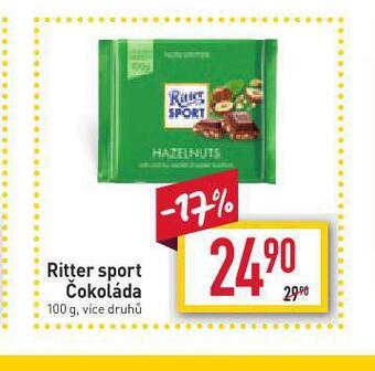 Billa Ritter sport čokoláda nabídka