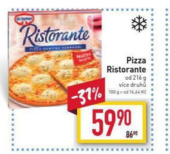 Billa Pizza ristorante nabídka