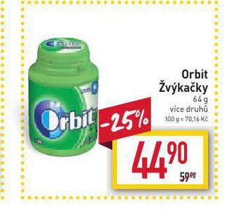 Billa Orbit žvýkačky nabídka