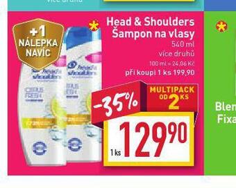 Billa Head&shoulders šampon nabídka