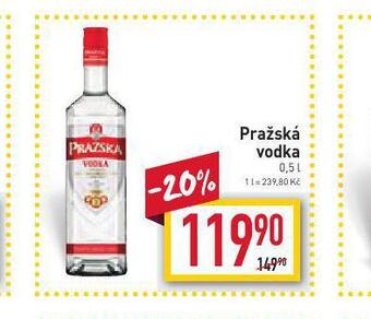 Billa Pražská vodka nabídka