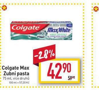 Billa Colgate max zubní pasta nabídka