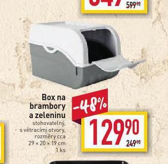 Billa Box na brambory a zeleninu nabídka