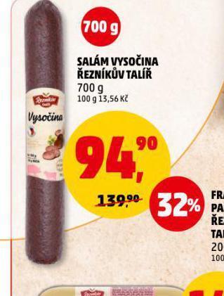 Penny Market Salám vysočina nabídka