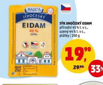 Penny Market Sýr jihočeský eidam nabídka