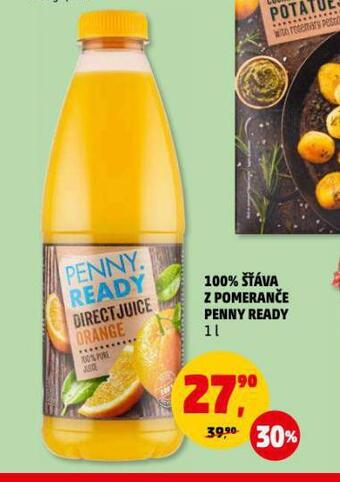 Penny Market 100% šťáva z pomeranče penny ready nabídka