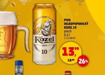 Penny Market Pivo velkopopovický kozel 10 nabídka