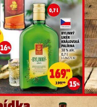 Penny Market Bylinný likér královská palírna nabídka