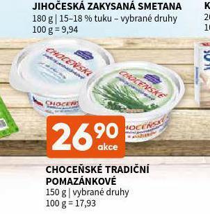 Terno Choceňské tradiční pomazánkové nabídka