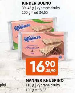 Terno Manner knuspino nabídka