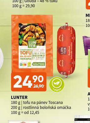 Terno Lunter tofu nabídka